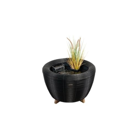 velda Orbis Mini-Teich mit Wasserfall – Kompakter Design-Teich mit energiesparender Pumpe, sicherer 36V-Technologie und Transformator – Ideal für Innen- und Außenbereiche