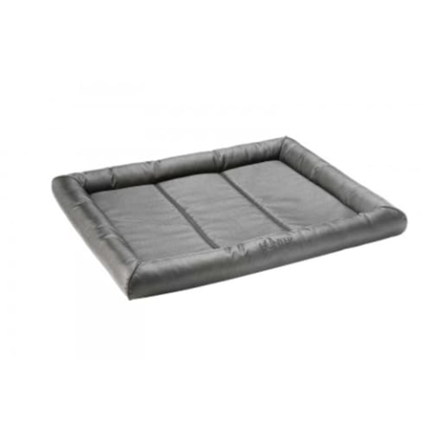 HUNTER Vermont Hundematte, Polyester, robust und schmutzabweisend, gepolstert, 100 x 80 cm, grau