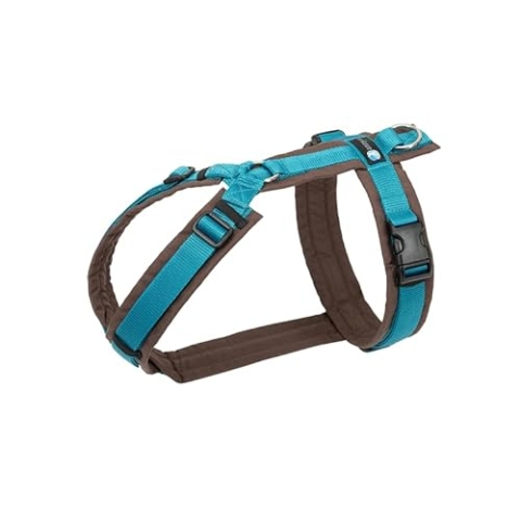 anny-x Brustgeschirr Fun braun Petrol - Gr. XXS