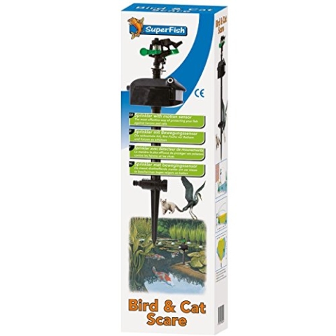 SuperFish 669150/2185 Reiher und Katzen Schreck, Sprinkler mit Bewegungssensor