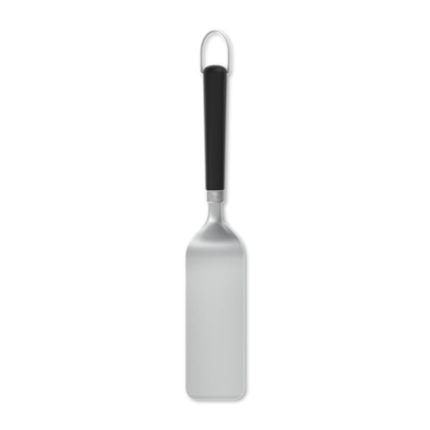 Weber Wender Set für Grillplatten - Planchas, 2-teilig, aus Edelstahl, mit abgeschrägten, vorderen Rand für leichtes Gleiten unter das Grillgut - Silber - Schwarz (3400424)