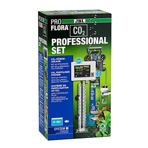 JBL PROFLORA CO2 PROFESSIONAL SET M, CO2-Düngeanlagen-Komplettset für 40-600 l, Mit automatischer CO2- und pH-Steuerung, Mehrwegflasche und umfangreichem Zubehör