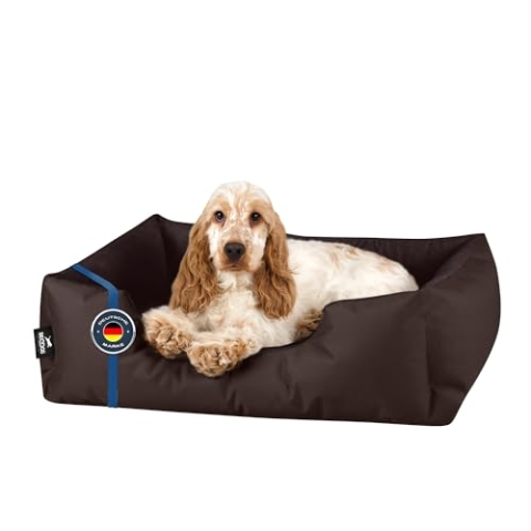 BedDog Hundebett Zara, Hundekissen mit abziehbaren waschbaren Bezug, Hundekorb, Hundesofa, für kleine Hunde, S