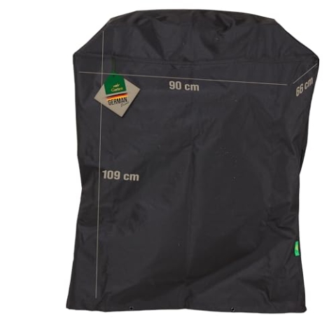 Mehr Garten Grillabdeckung wetterfest rechteckig, 90x66x109 cm, schwarz, Oxford 600D Gewebe, Gasgrill Abdeckung wasserdicht und UV-beständig, Grill Abdeckhaube