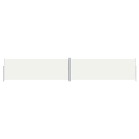 vidaXL Seitenmarkise Ausziehbar Creme 180x1000 cm