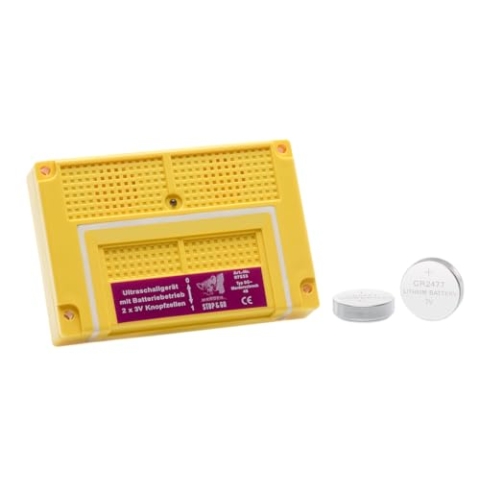 STOP&GO Schaub Ultraschallg mit 2 Knopfz-Batt. + Gelb