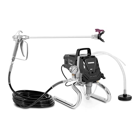 MSW MSW-ES-1010 Farbsprühsystem 1010 W Schlauch 10 m Farbsprühgerät Farbsprühsystem Wandfarbe Farbspritzgerät