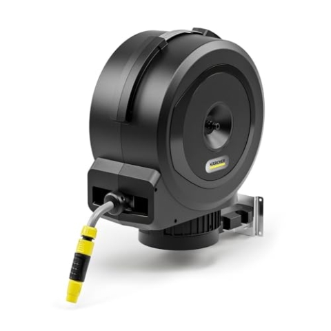 Kärcher Schlauchbox HBX 4.20 Automatic: 20 m Schlauch, Anschlussschlauch: 1,5 m, Automatische Schlauchrückholung, komfortabel und flexibel, Schwarz
