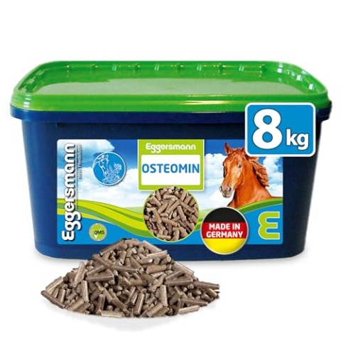 Eggersmann Mein Pferdefutter Osteomin Pellets 8 kg – Mineralfutter für Junge Pferde – Zur Unterstützung der Entwicklung wachsender Pferde – Pferdefutter mit ausgewogenem Calcium-Phosphor-Verhältnis