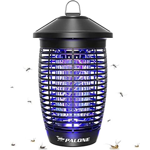 PALONE Elektrischer Insektenvernichter,Insektenfalle Mückenlampe 20w 4500V mit UV-Licht,Keine giftigen Chemikalien,Wirksam zum Reduzieren Fliegender Insekten für Innen Schlafzimmer und Gärten