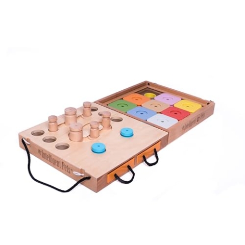 Travel Dog - Interaktives Hundespielzeug aus Holz Intelligentes Spielzeug für Hunde