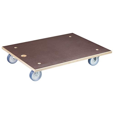 WAGNER Transporthilfe MM 1147 I 78 x 59 x 15 cm - Tragkraft 500 kg - Multiplex - für schwer beladene Kisten, Geräte & Möbel I Trageloch I rutschfeste Oberfläche I FSC®-Zertifiziert - 20114701