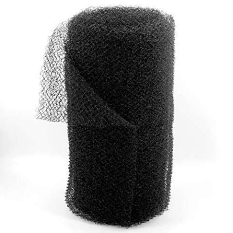 Aquagart Böschungsmatte I Krallmatte Stärke 20mm I Ufermatte Wirrgewebe stabil & robust I Halt und Schutz für Pﬂanzen I Schwarz I Uv Stabil witterungsbeständig (60)