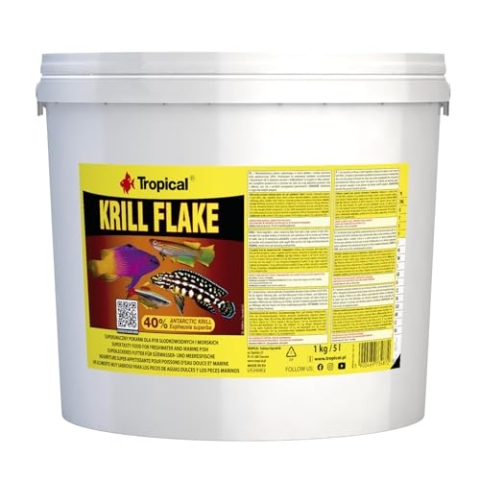 Tropical Krill Flake - Farbverstärkendes Flockenfutter mit Krill, 1er Pack (1 x 5 l)