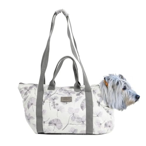 bo&flash Hundetragetasche Portland Lobna – 44x26x32 – Hundetasche für kleine Hunde bis 7 kg – Komfortable & stilvolle Hundetasche – Hundetransporttasche waschbar & nachhaltig
