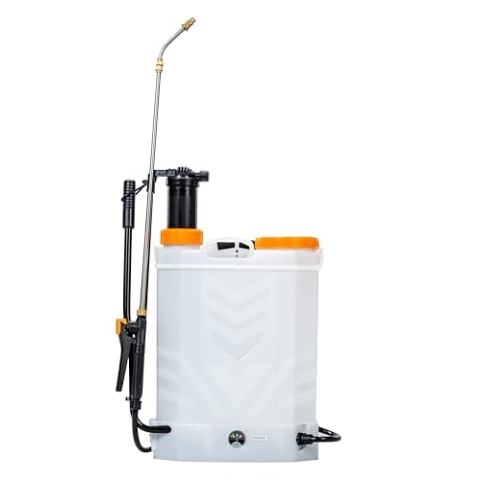 VILLAGER Prime 1621 LI Kabellose Gartenspritze - 12V Akku-Rückenspritze - 14L Tank, Edelstahldüsen, Einstellbarer Druck 1,5-4 bar, bis zu 2,9 L/Min Durchflussrate