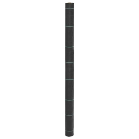 vidaXL Unkrautvlies, Gartenvlies gegen Unkraut, Unkrautfolie Wasserdurchlässig UV-stabilisiert, Unkrautflies Mulchfolie Bodengewebe, Schwarz 1,5x150m PP