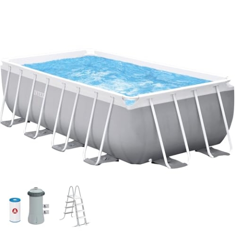 Intex 4M X 2M X 1.22M Prism Frame Rectangular Pool Set