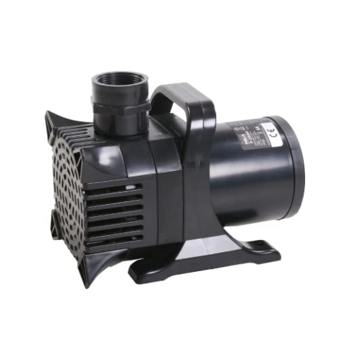 AquaForte P-25.000 Teichpumpe, 520 Watt, Maximale Durchfluss 25 m3/Stunde, maximale Förderhöhe 8 Meter, extra starke Förderhöhe, pumpt bis zu 6 mm große Schmutzpartikel, Schwarz