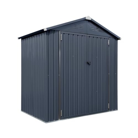 Westmann Stahl Gerätehaus Minor 64 | Anthrazit | 119x183x196 cm