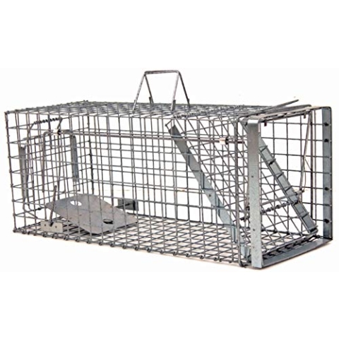 Holtaz Hardy Super Starke Falle Marderfalle Katzenfalle Fuchsfalle Biberfalle Tierfalle Kastenfalle Waschbärfalle 1 Tür, 80x34x34 cm Mit Extra Köder