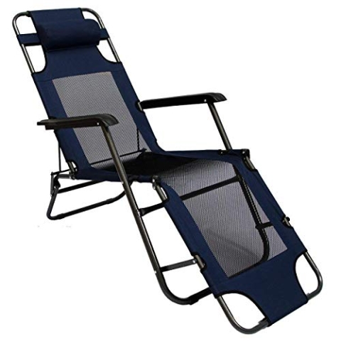 AMANKA Liegestuhl 180x60cm - Campingstuhl Sonnenliege Strandliege Gartenliege Klappliege