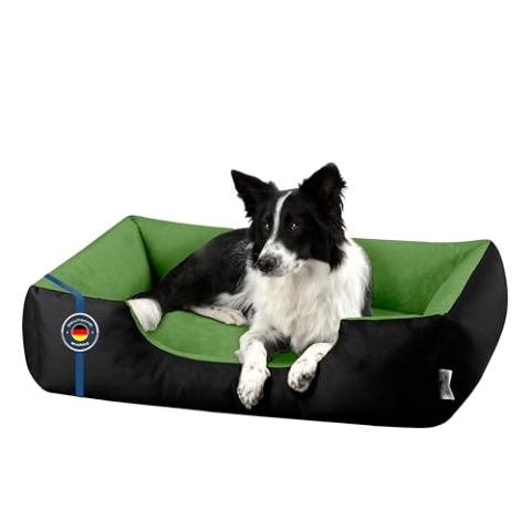 BedDog Hundebett L - Hundekissen - Hundekorb - Hundecouch - Hundesofa - Bezug abziehbar, Waschbar, für Mittel-Kleine Hunde