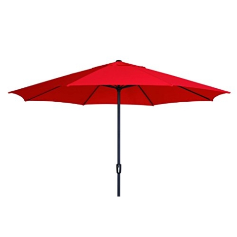 Madison XXL Kurbelschirm Sumatra 400 in rot mit UV-Schutz 40 Plus