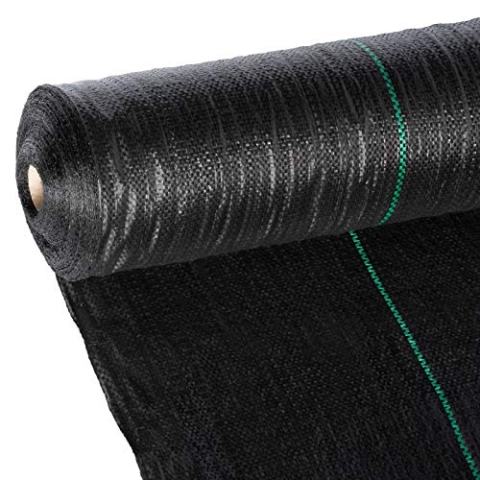 Masgard® Bändchengewebe 100 g/m² Bodengewebe Unkrautfolie Verschiedene Abmessungen hohe UV-Stabilisierung (1,00 m x 100,00 m = 100 m² (Rolle))