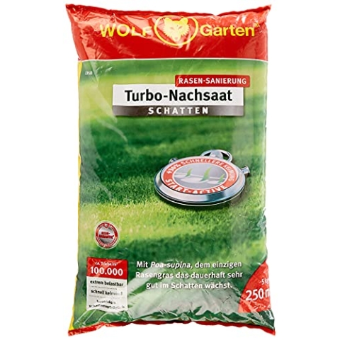 Wolf-Garten LR-S D/A Turbo-NACHSAAT Schatten FÜR 250 QM, Rot, 3826650