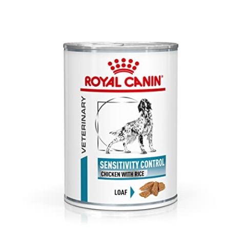 ROYAL CANIN Veterinary Sensitivity Control Mousse | 12 x 410 g | Diät-Alleinfuttermittel für Hunde | Zur Unterstützung der Verdauung und bei Futtermittelallergien | Mit EPA/DHA