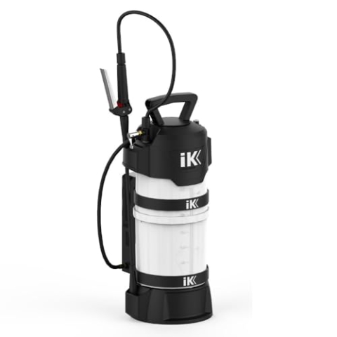 IK e Foam Pro 12 - Elektrischer Schaumsprüher - 3 Schaumtypen - 18V Lithium-Akku - Ideal für Automobil, Reinigung und Desinfektion - Durchsichtiger Tank - Verstärkter Schlauch - 10L