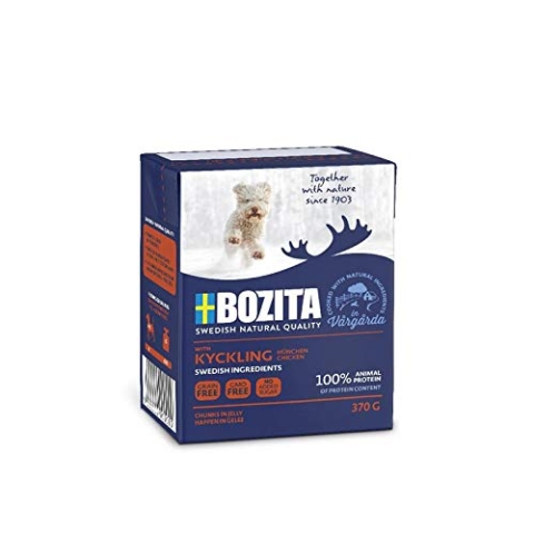 Bozita | Naturals Happen in Gelee Zartes Hühnchen Junior | 16 x 370 g