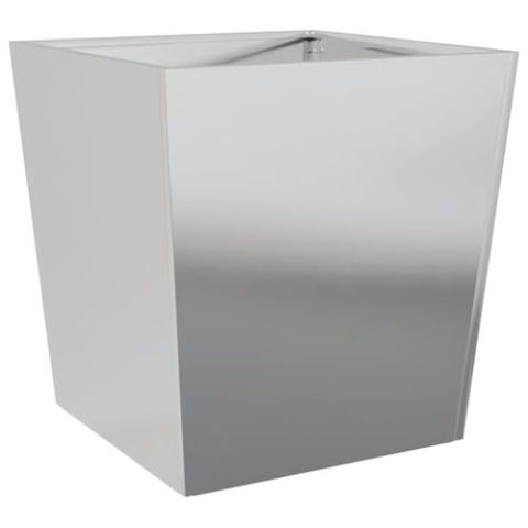 vidaXL Pflanzkübel, Blumenkübel mit Boden, Pflanzkasten Pflanztopf für Garten Balkon Terrasse, Blumentopf Pflanzgefäß Blumenkasten, Verzinkter Stahl