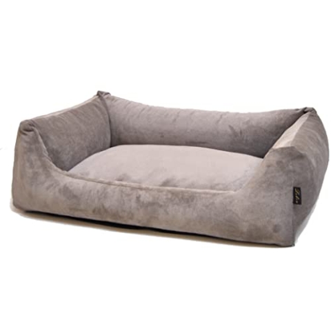 Lebon - Hundebett Gordon -Beige/Braun Kuschelweich mit Dicker Liegefläche- 3 Größen- Waschbar (M)
