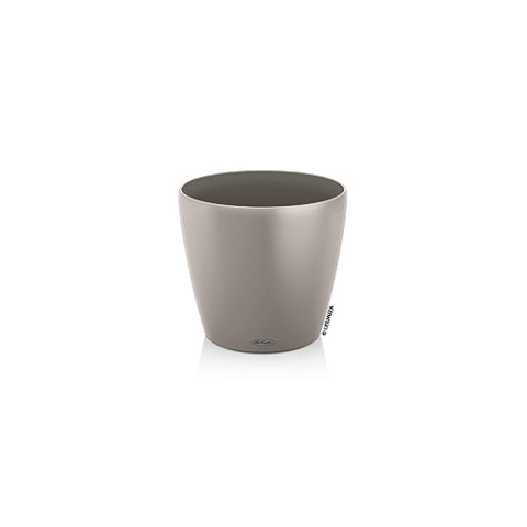Lechuza 13333 Classico Color 60 Selbstbewässernder Garten-Übertopf für Innen und Außen, 58,4 x 58,4 x 55,9 cm, sandbraun