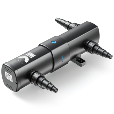 SunSun CUV-236 Teichklärer 6000 l/h / 36 W UVC, Vorklärgerät für Teichfilter & Teichpumpe, Wasserklärer mit UV-Lampe, Lichtfilter zur Algenbekämpfung