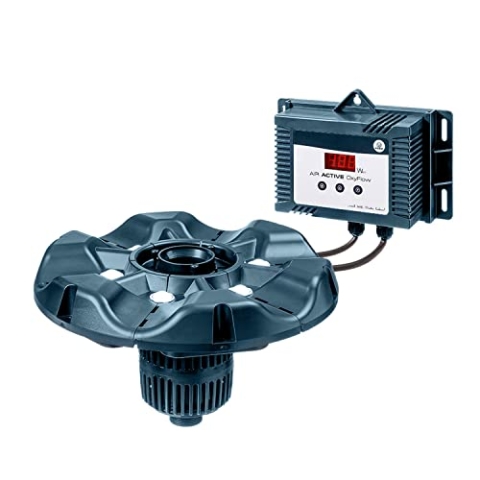 FIAP AIR Active OxyFlow - Schwimmende Fontäne - Belüfter für Gartenteiche mit LED Beleuchtung - Regulierbar - Belüftung - Wasserspiel