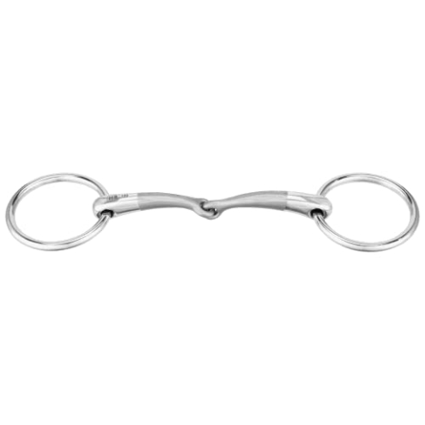 Sprenger SATINOX Unterlegtrense 12 mm einfach gebrochen - Edelstahl rostfrei, 125 mm Weite
