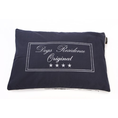 Lex & Max/PETFAB - Bezug Dogs Residence für Bench Hundekissen-Füllung - Größe: 100 x 70 cm, Farbe: Indigo/Blau
