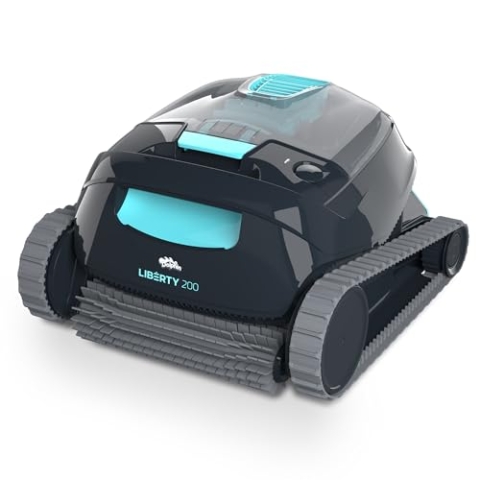 Dolphin Liberty 200 Automatischer Poolreiniger Poolroboter kabellos - Boden und Wandreinigung - Energieeinsparung, Eingelassene Pools bis zu 10 m, Wasserpflege