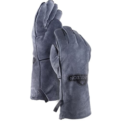 Napoleon 62147 Grillhandschuhe, Leder, Schwarz und Grau