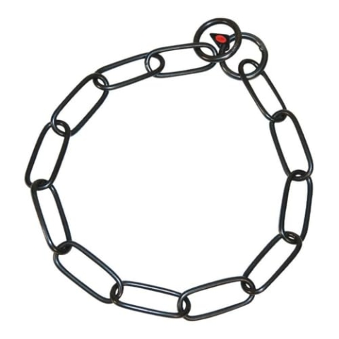 HS Sprenger Pets Zubehör Halskette Lange Glied - Edelstahl Schwarz