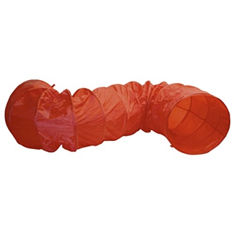 Kerbl Pet 81997 Agility Hundetunnel, 5m, 60 cm, rot