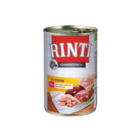 24er Pack Rinti Pur Kennerfleisch Huhn 400g