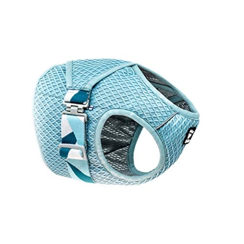 Hurtta Kühlweste für Hunde Sommer Kühlweste Aquamarin Hellblau 45-55cm