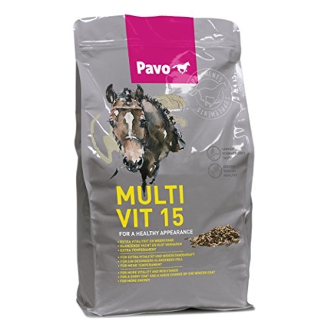 Pavo MultiVit 15 3kg für Pferde, Senior, Unterstützung für ältere Pferde, Geschmacklos, 3 Kilogramm