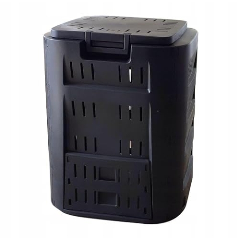Prosperplast IKL220C-S411 Compogreen Komposteimer, 610 mm x 610 mm x 753 mm, Schwarz
