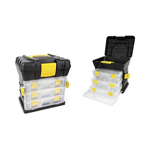 Bricotech S2201571 Werkzeugkasten mit Organizer von Bricotech Ravena Ne Gramos oder Gelb (34 x 26 x 35,2 cm)