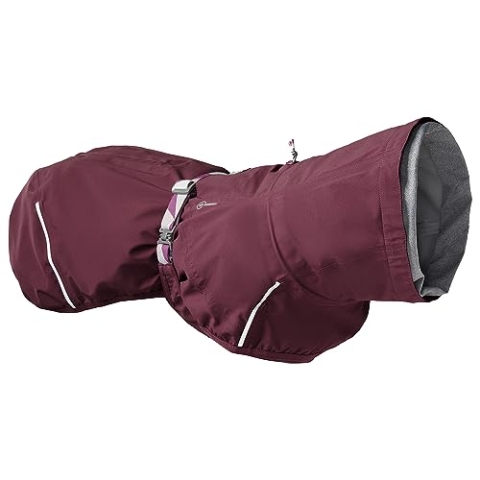 Mudventure Hundemantel ECO Regenjacke für Hunde (Eggplant, 60)
